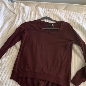 Sweater with zipper on back